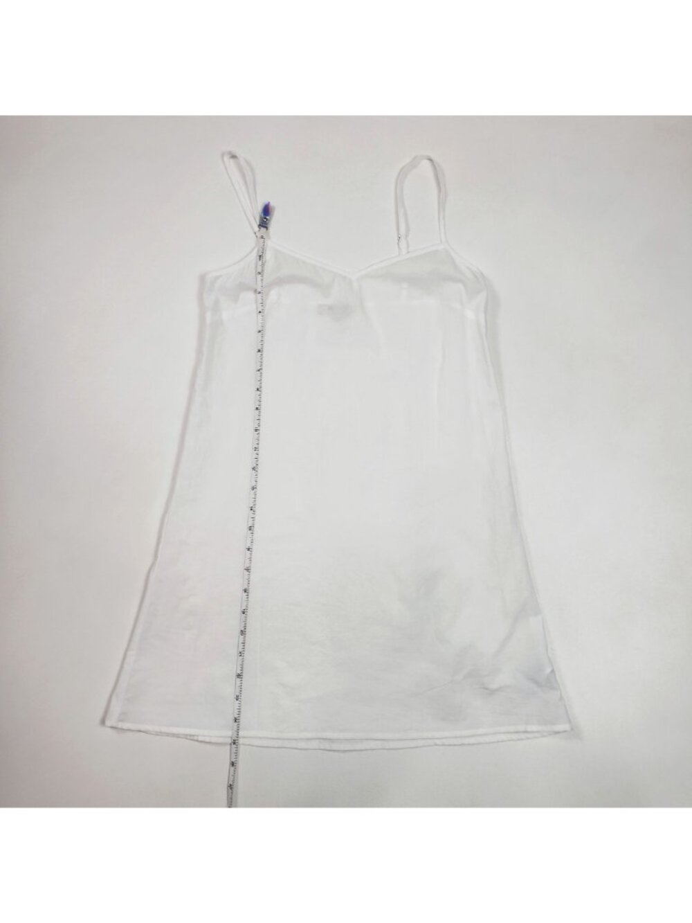 Madewell Poplin Splitneck Midi Shirtdress White XXS Lined Minimalist 100% Cotton - Picture 10 of 16